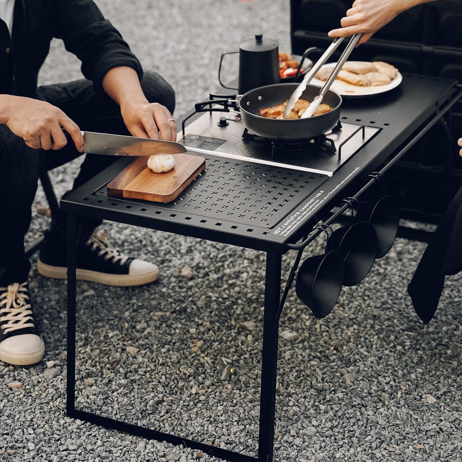 IGT Camping Table Kit with Gas Stove and Carrying Case V683