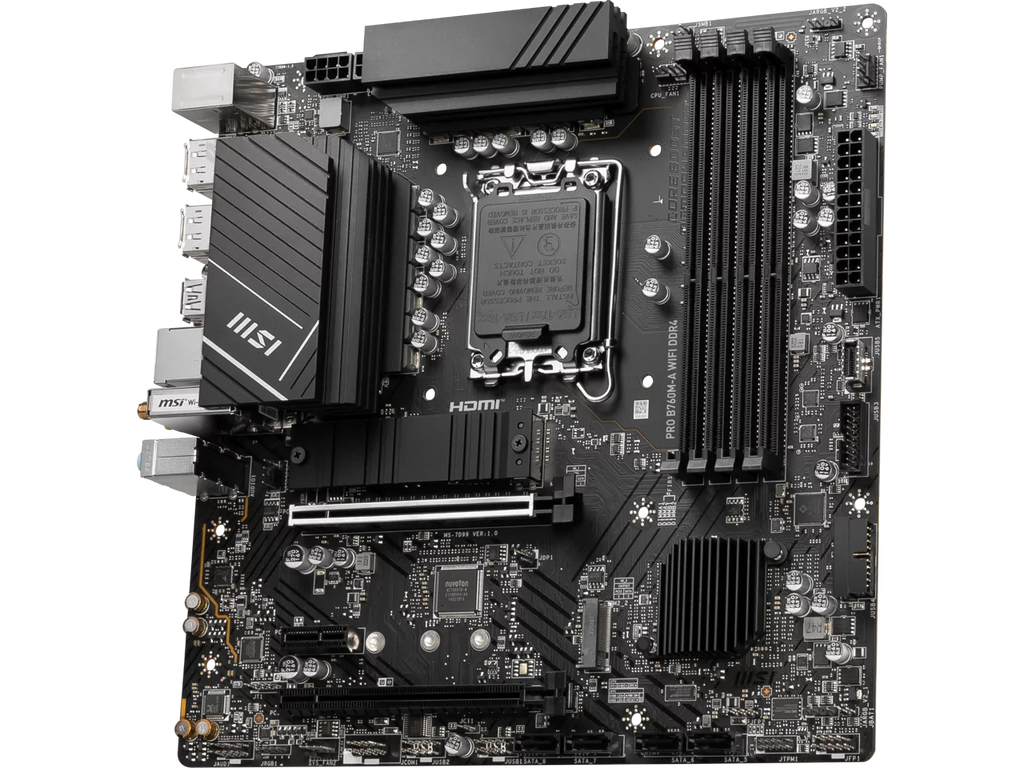 Micro ATX Motherboard with WiFi 6 and 2.5Gb LAN R105297
