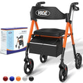 Inky Black Foldable Rollator Walker with Seat I765