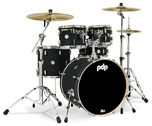 Satin Black 5-Piece Maple Drum Set U4038