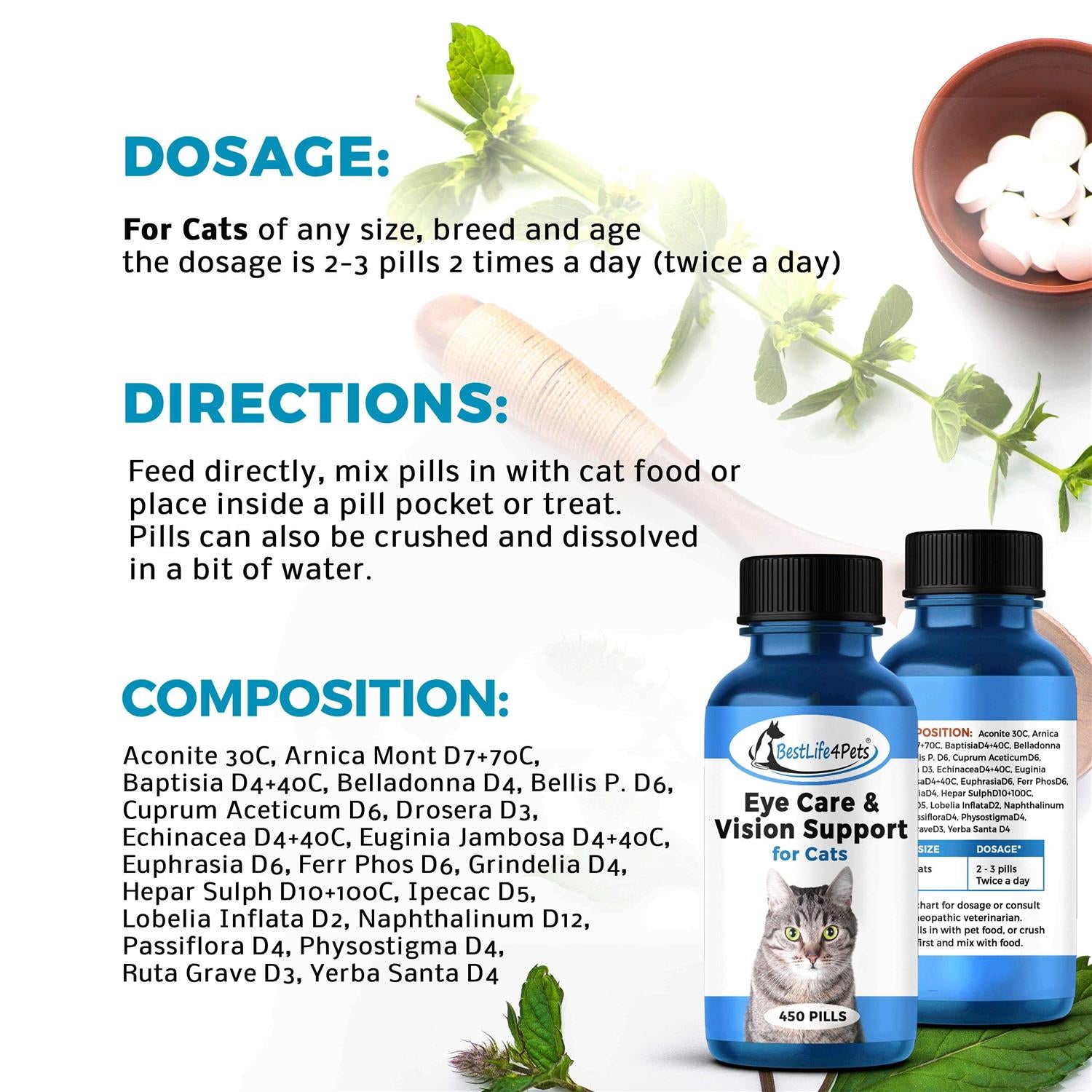 Eye Care and Vision Support for Cats D625915