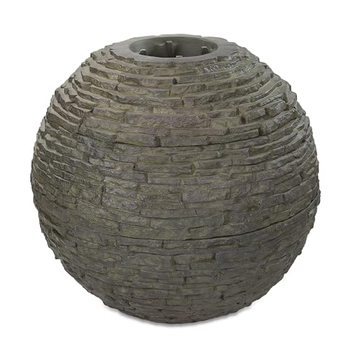 Stacked Slate Sphere Water Fountain J6448