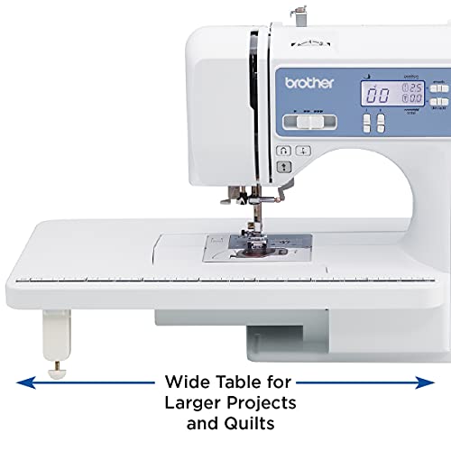 Computerized Sewing and Quilting Machine with 165 Built-in Stitches, LCD Display, White J515135