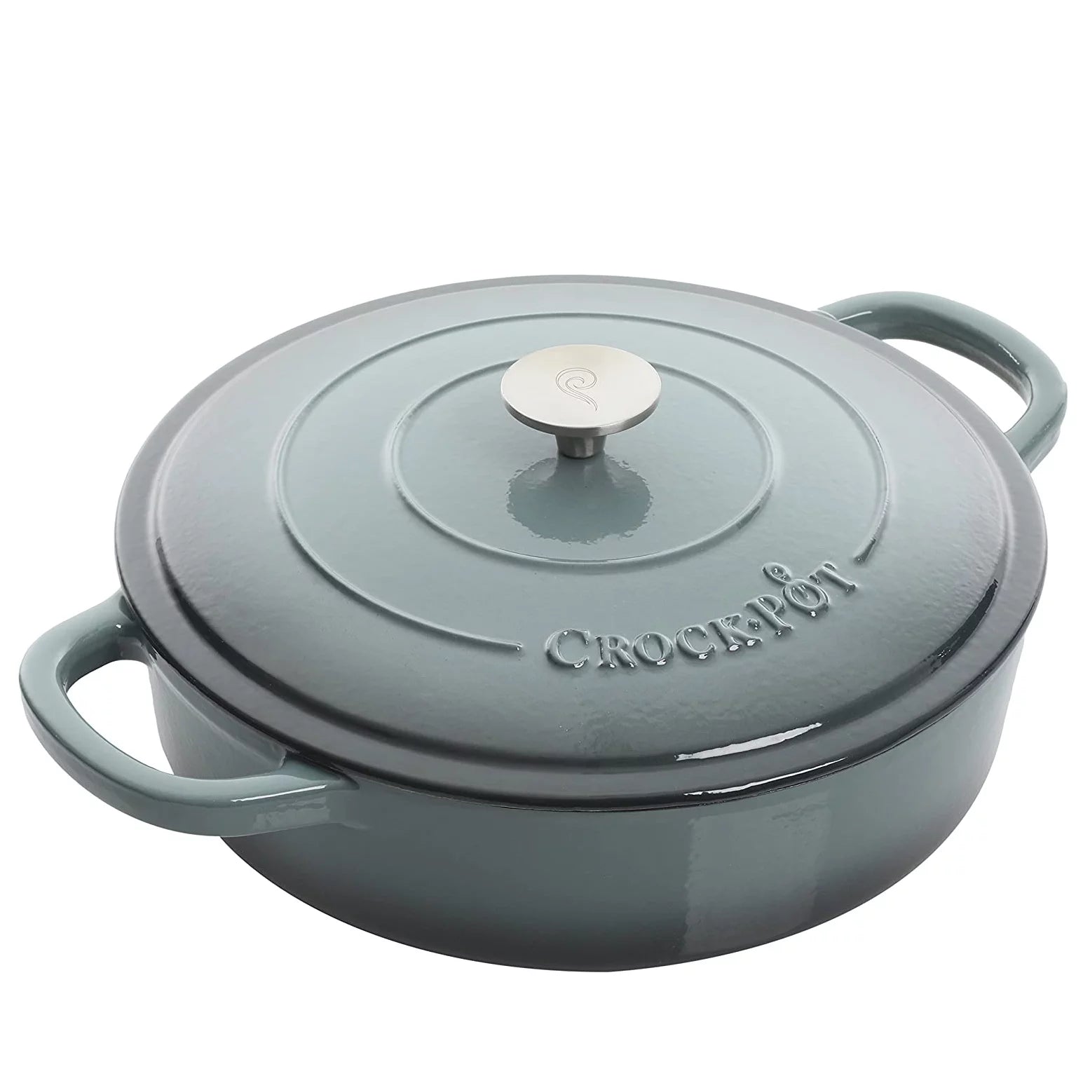 5QT Enameled Cast Iron Braiser with Lid E34309
