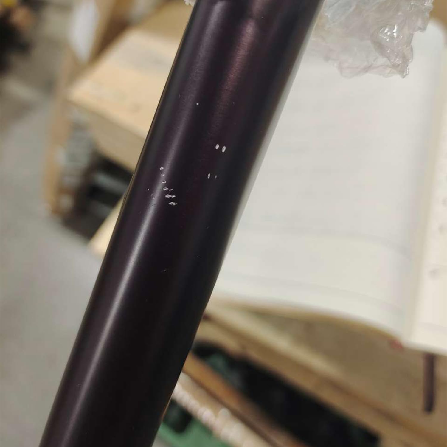 60" Aluminum Straight Shower Curtain Rod Oil Rubbed Bronze Finish Q33448