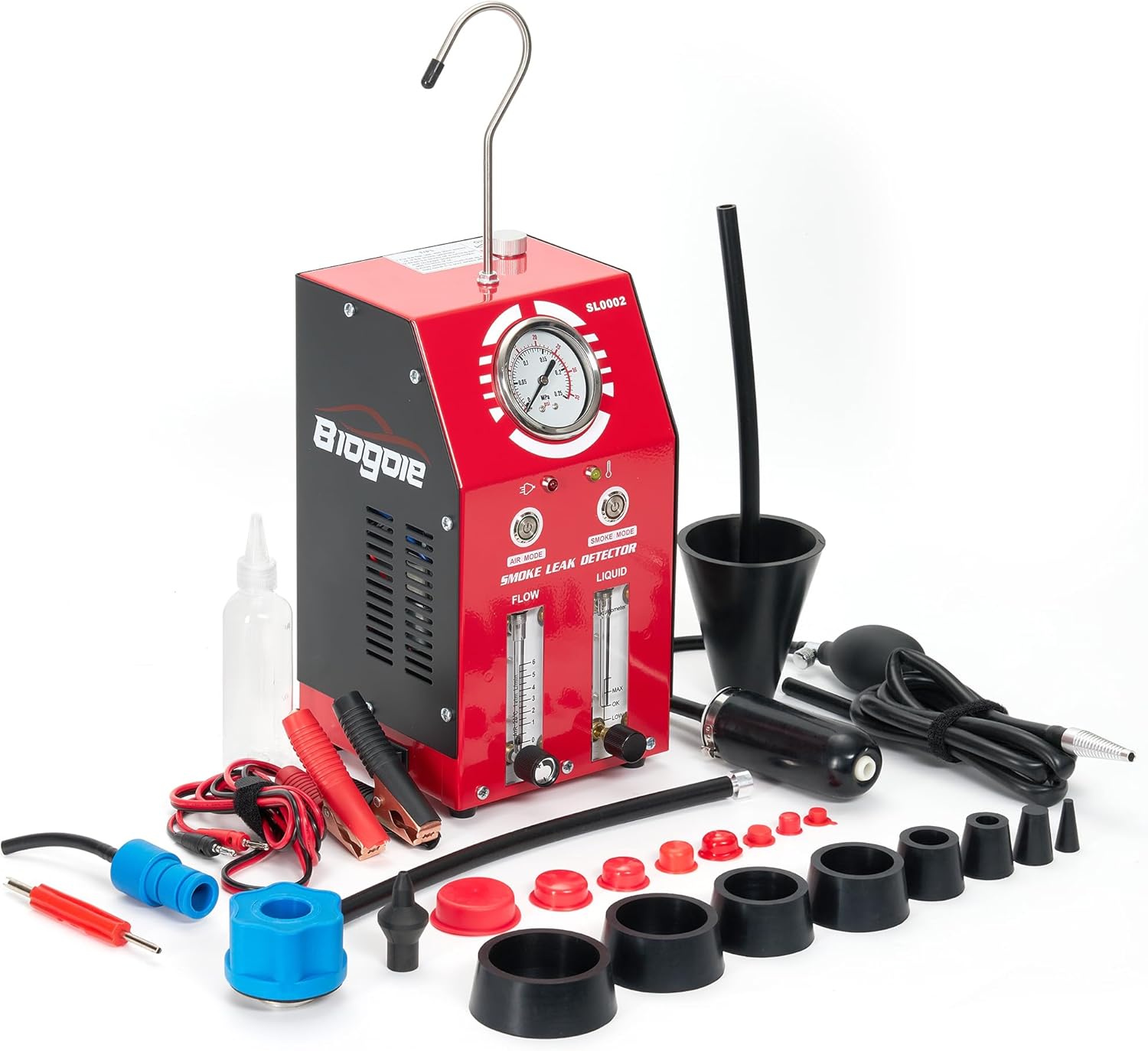 Dual Mode 12V EVAP Smoke Machine Leak Detector Tester with Adjustable Flowmeter C58966