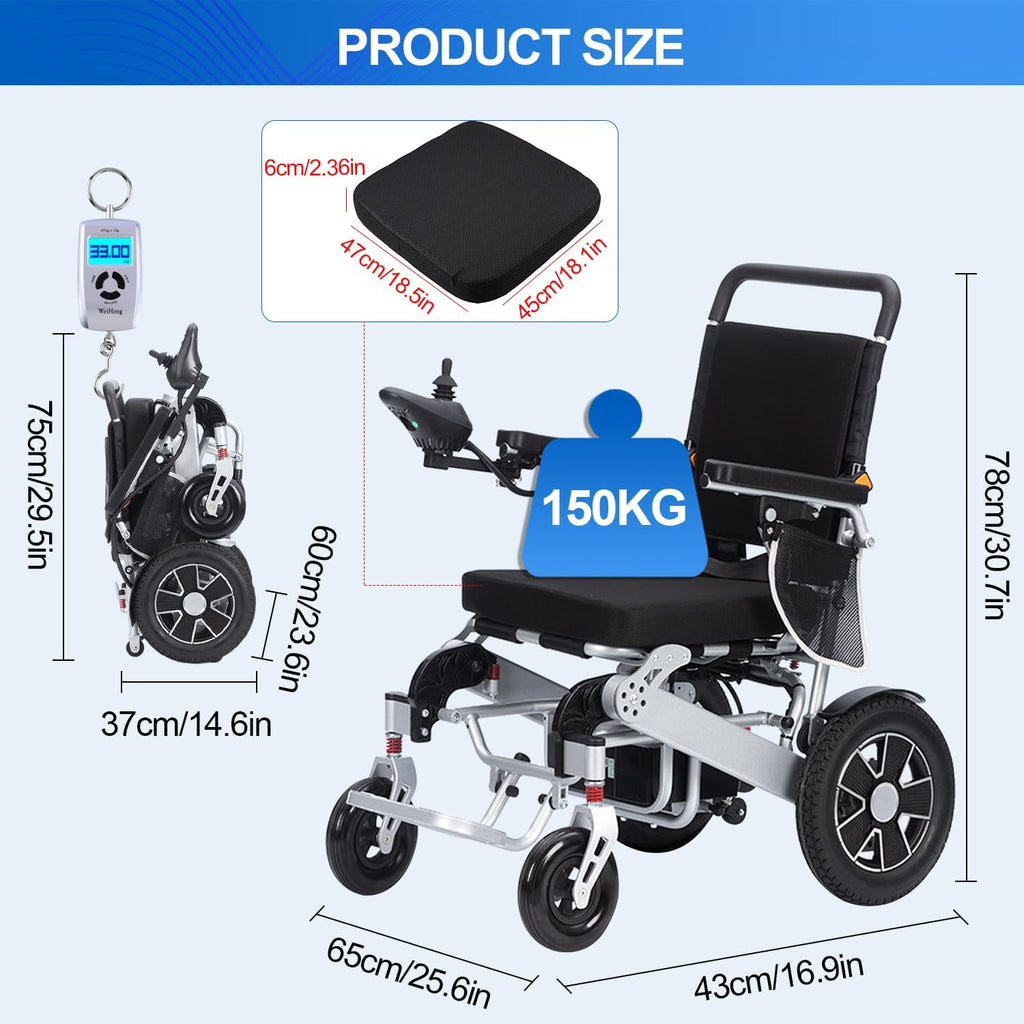 Lightweight Foldable Electric Wheelchair H9320