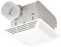 White Plastic Bathroom Fan & Light S15444