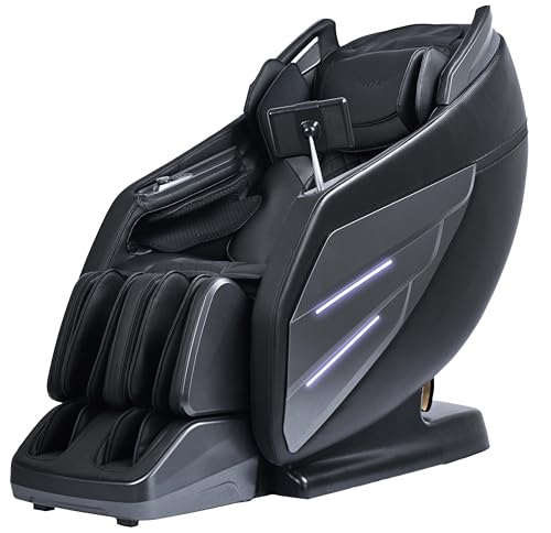 Black Full Body Massage Chair with SL-Track Y93431