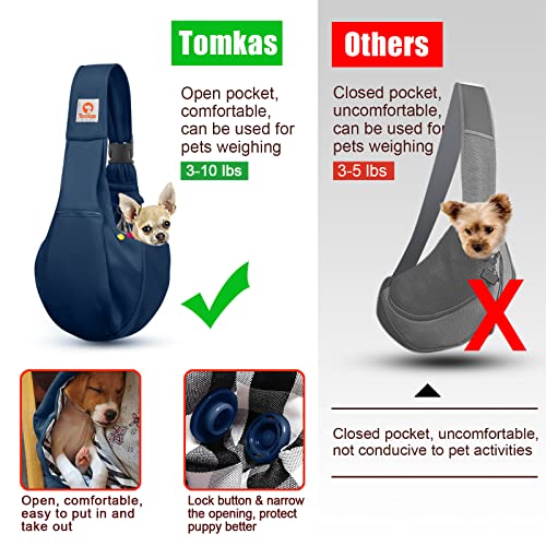 Small Dog Sling Carrier with Adjustable Strap (Black) R9643