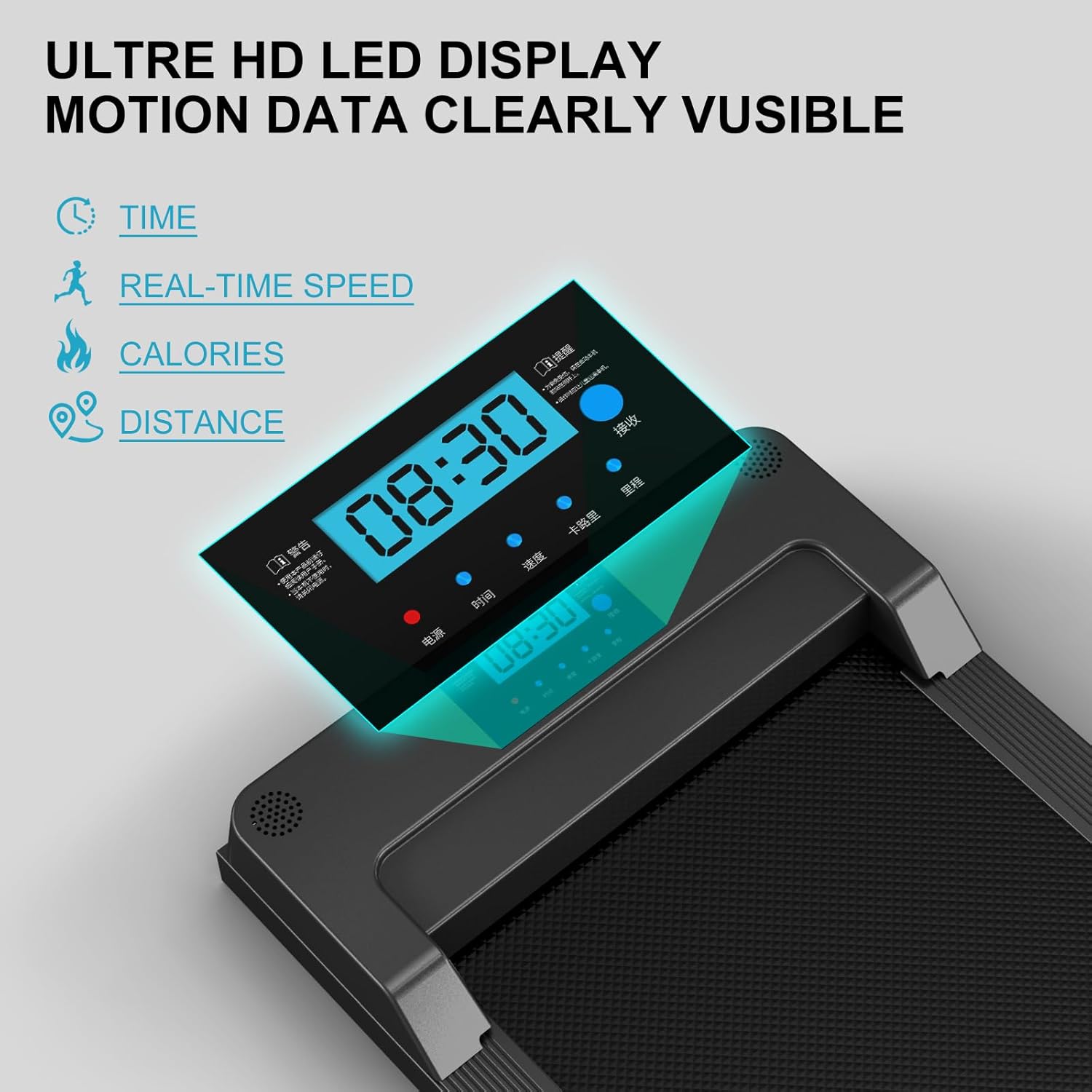 2.5HP Portable Under Desk Treadmill with Remote Control V745699