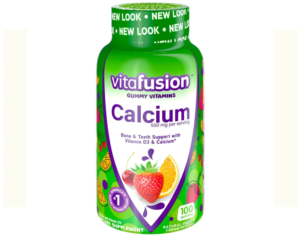 Sugar Free Fiber Supplement and Chewable Calcium Gummy Vitamins L8427