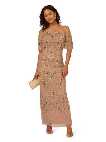 Bead Cold Shoulder Long Dress W6670