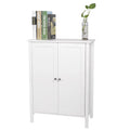 Wooden Bathroom Cabinet with Double Doors and Shelves R3472