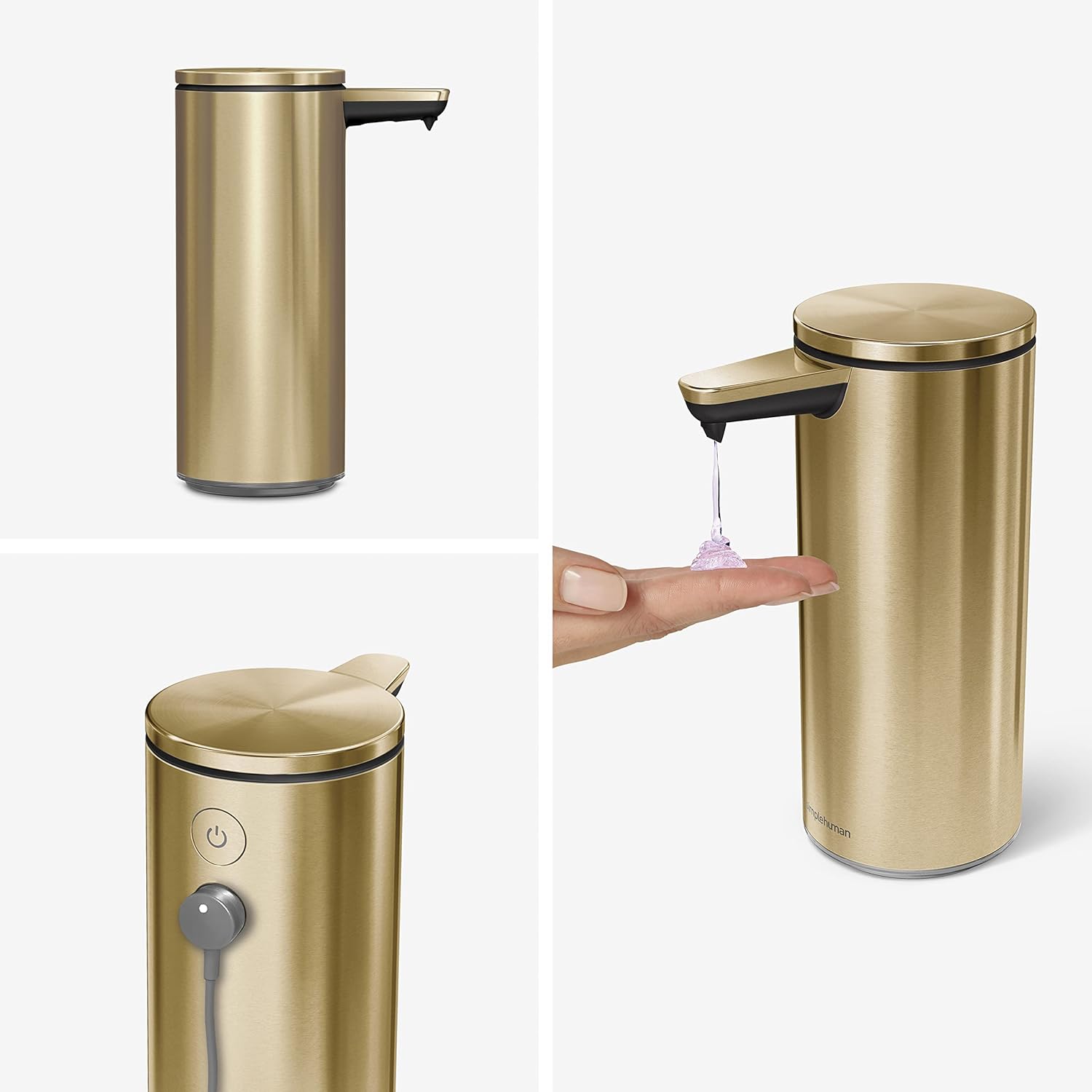 9 oz Touch-Free Rechargeable Sensor Liquid Soap Pump Dispenser N279923