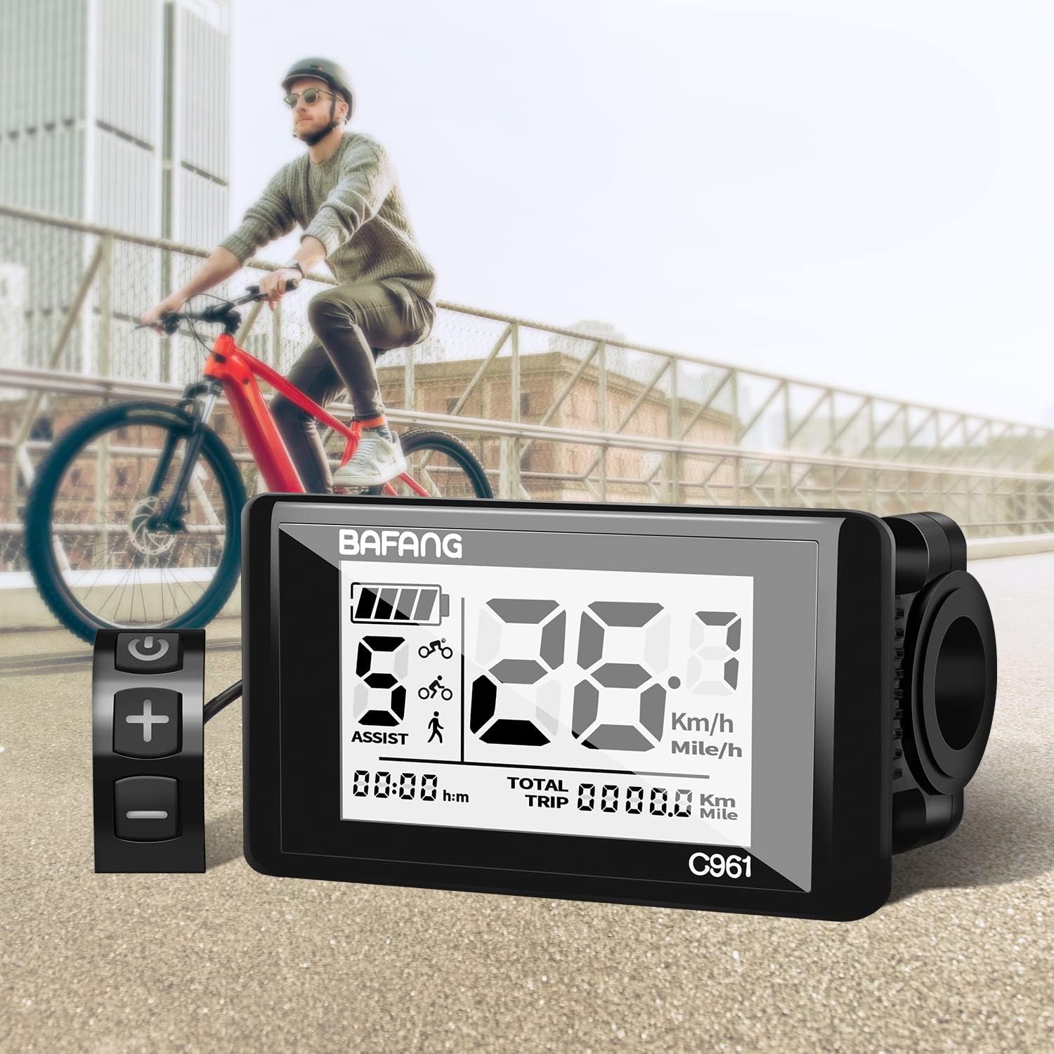 eBike Display for BAFANG Motor Electric Bike Computer with PAS UART Protocol S891