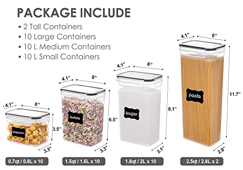 32pcs Airtight Food Storage Containers Set, BPA Free Plastic D28988