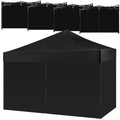 4 Pack 6.56 x 9.84 ft Blue Waterproof Canopy Sidewalls with Zipper Doors E90214