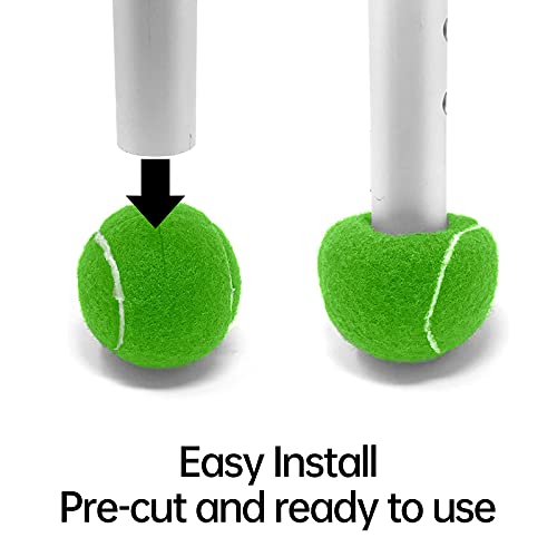 4 PCS Precut Walker Tennis Balls for Furniture Legs (Grey) N840536
