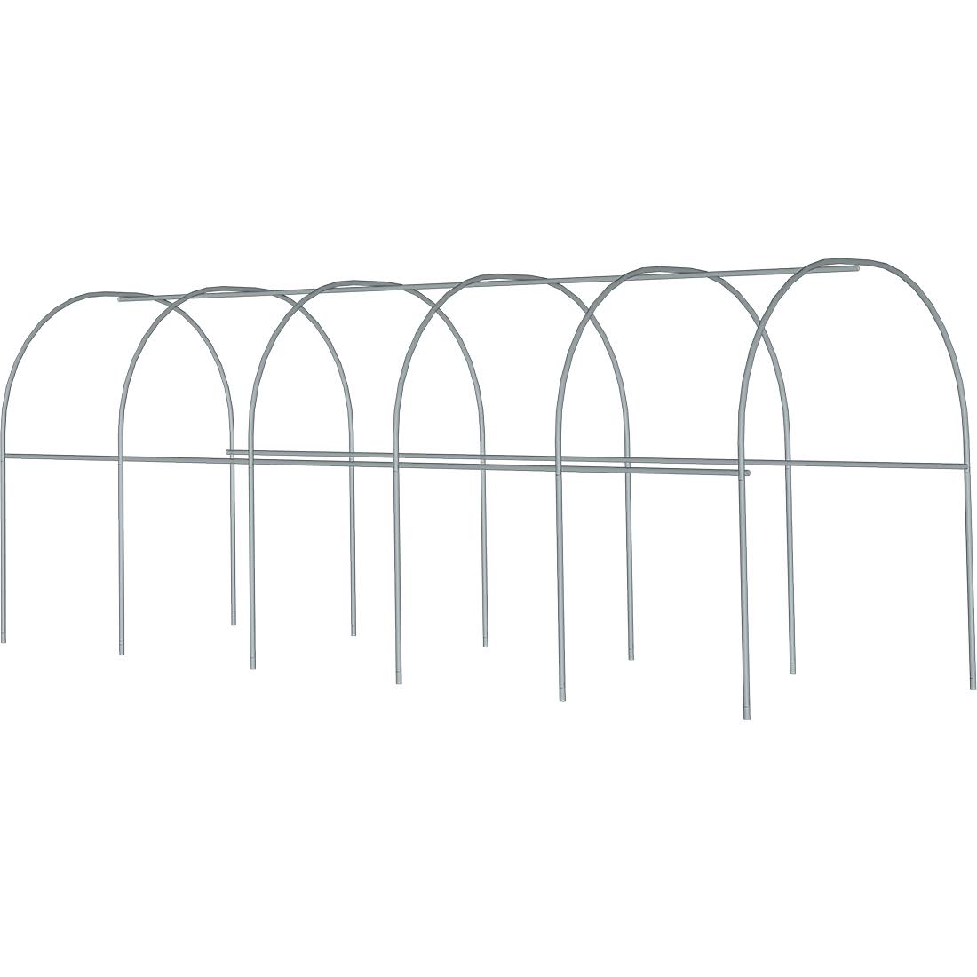 8 ft. x 4 ft. x 8 ft. 6 in. Round Greenhouse Frame I13172