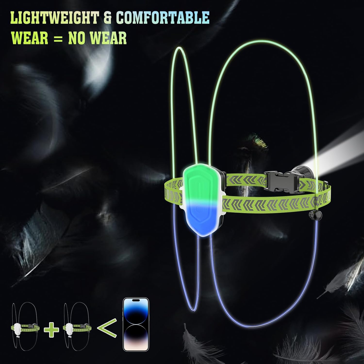 7 Lights Colors Rechargeable LED Reflective Vest G633
