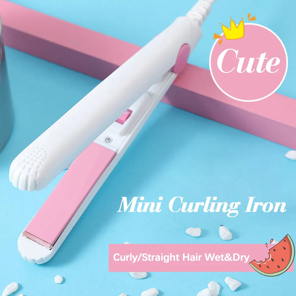Blue Ceramic Tourmaline Mini Hair Straightener L781