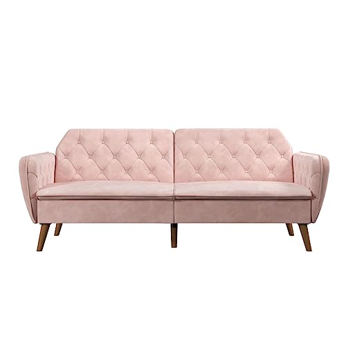 Camel Faux Leather Memory Foam Futon F32653