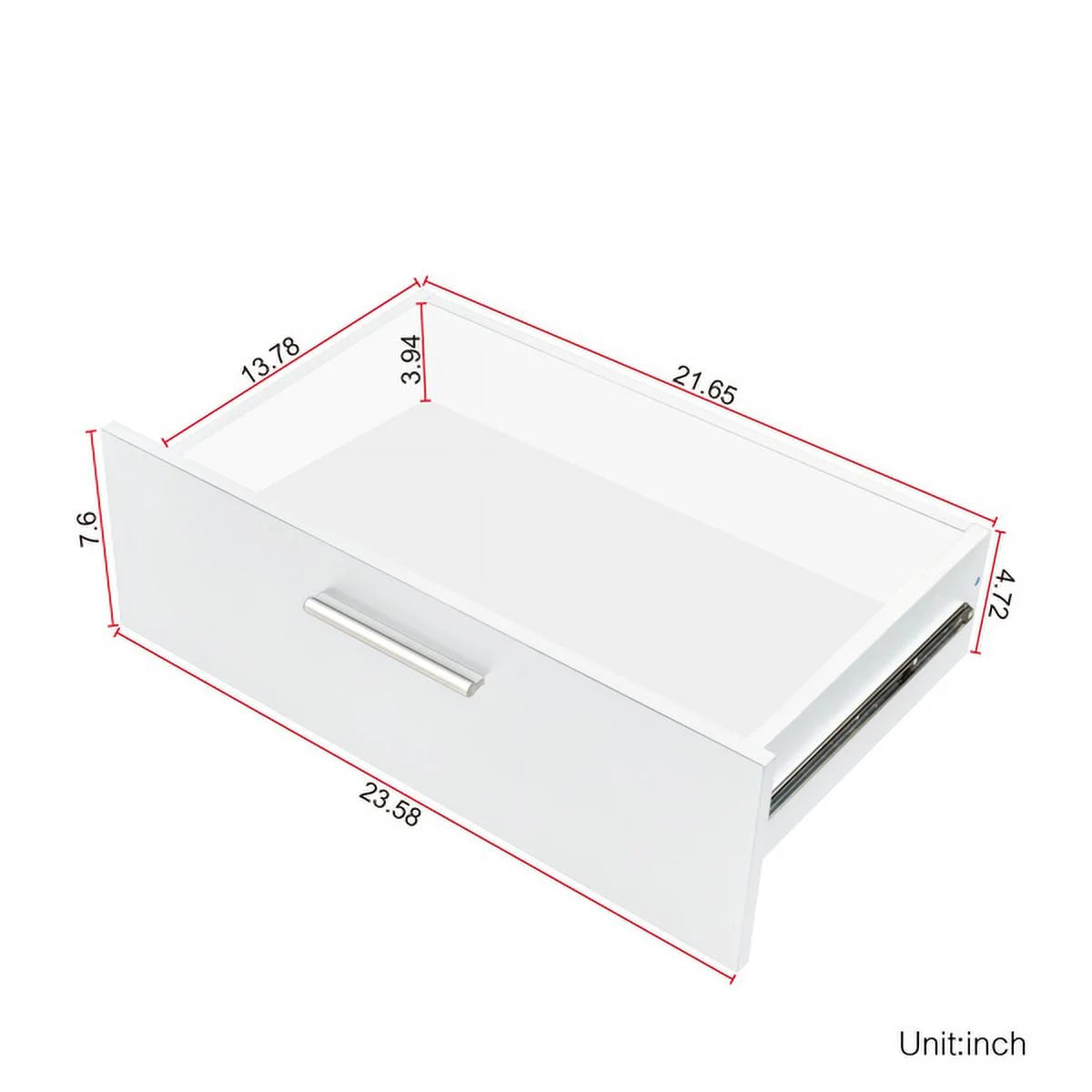 White 8 Drawer Double Dresser T109737