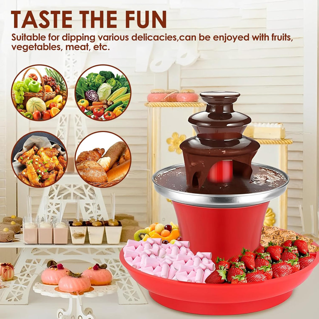 17oz Electric Chocolate Fountain Machine with Removal Serving Tray D641