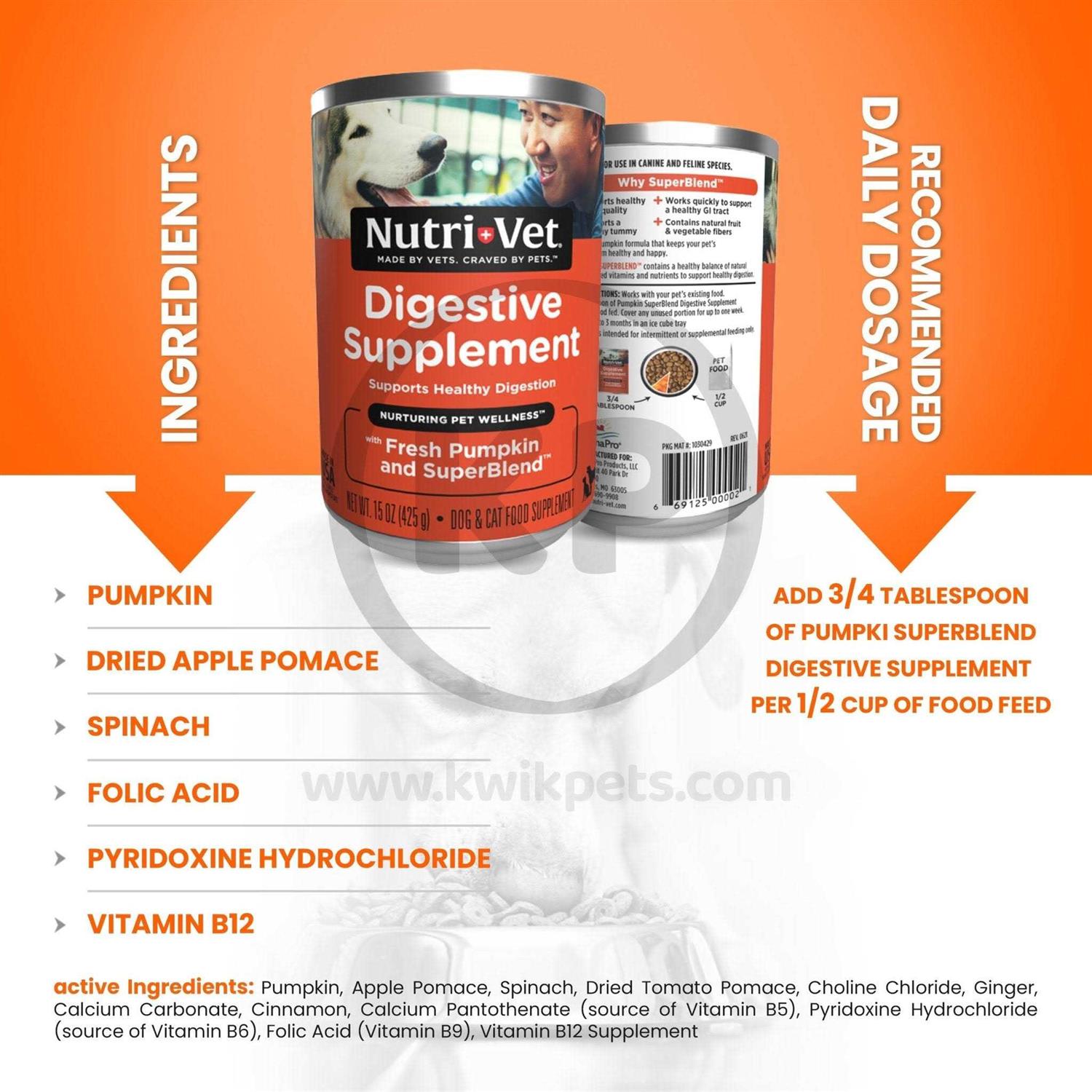 Pumpkin Dog Supplement X2368
