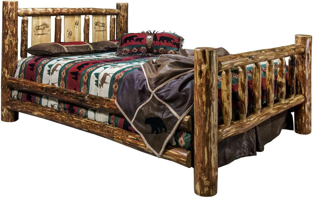Brown Twin Wood Bed I57076