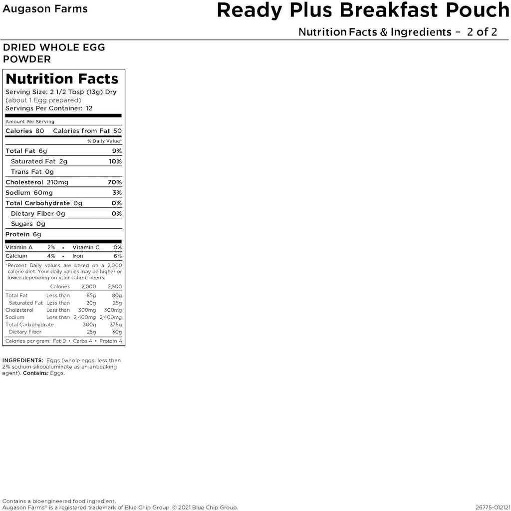 30-Year Shelf Life Emergency Food Supply T49817