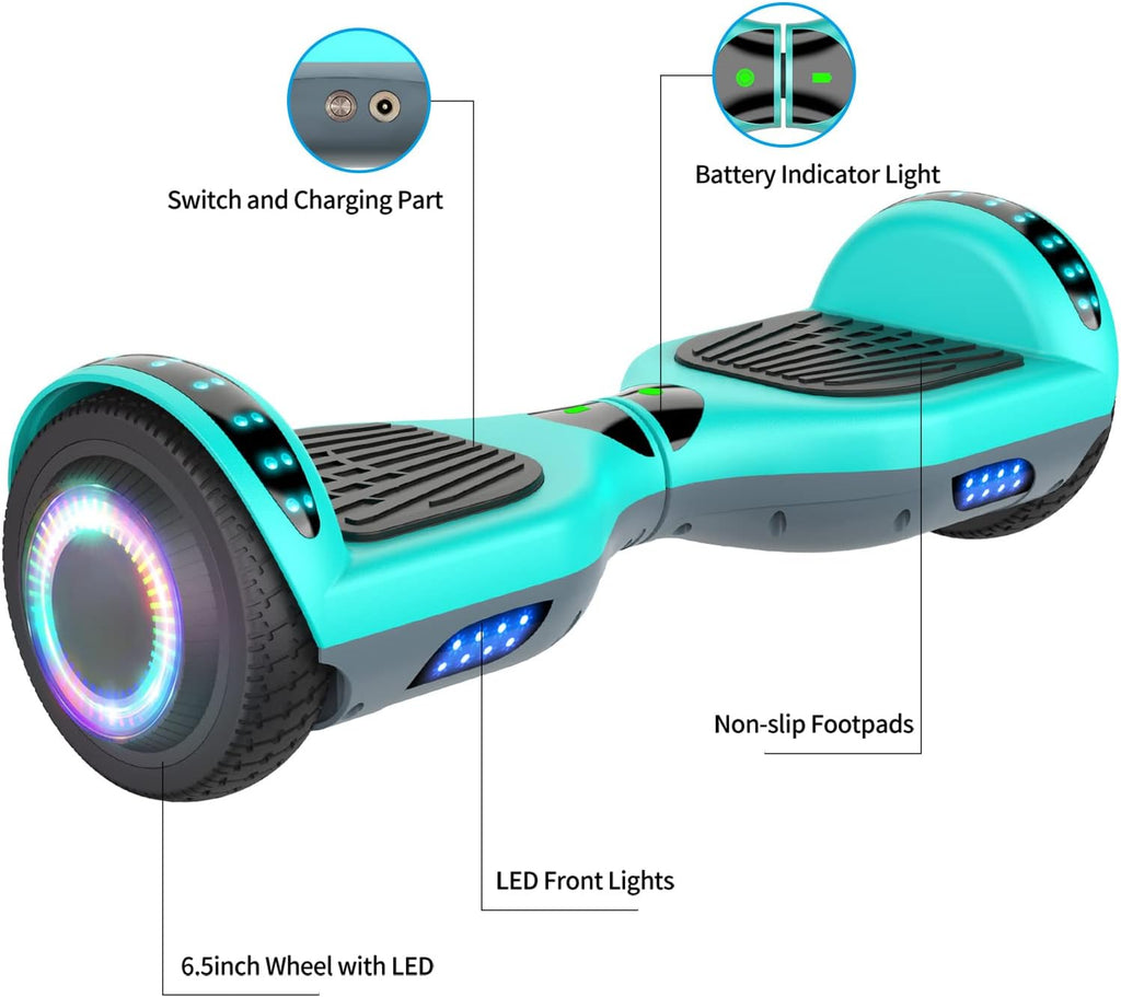 6.5" Two-Wheel Self Balancing Hoverboard (Blue) K50232