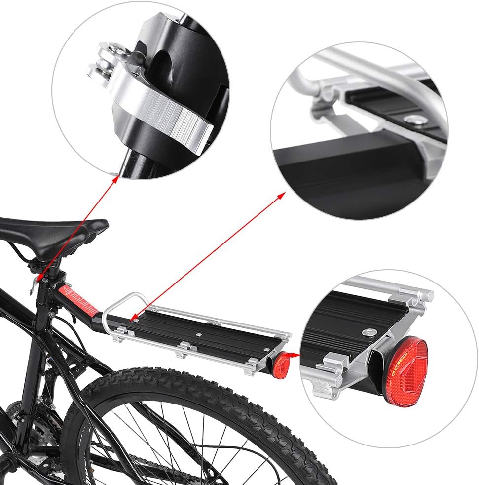 Durable Aluminum Alloy Bicycle Back Seat Rack D5943