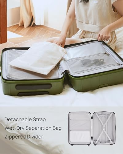 20 Inch Hardsided PC Carry on Luggage with TSA Lock P791605