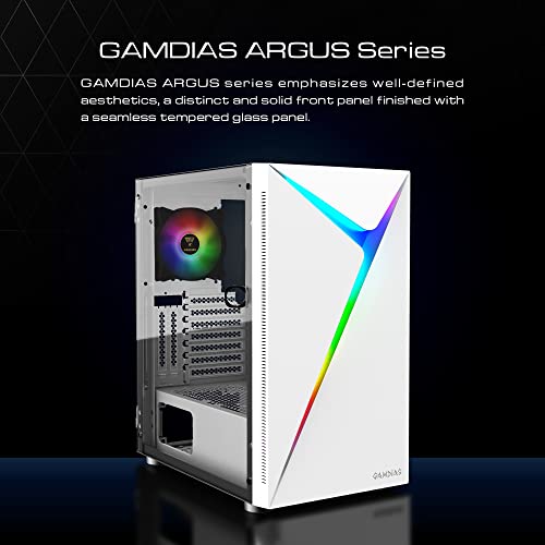 ATX Mid Tower Gaming Computer PC Case with Tempered Glass Swing Door X153