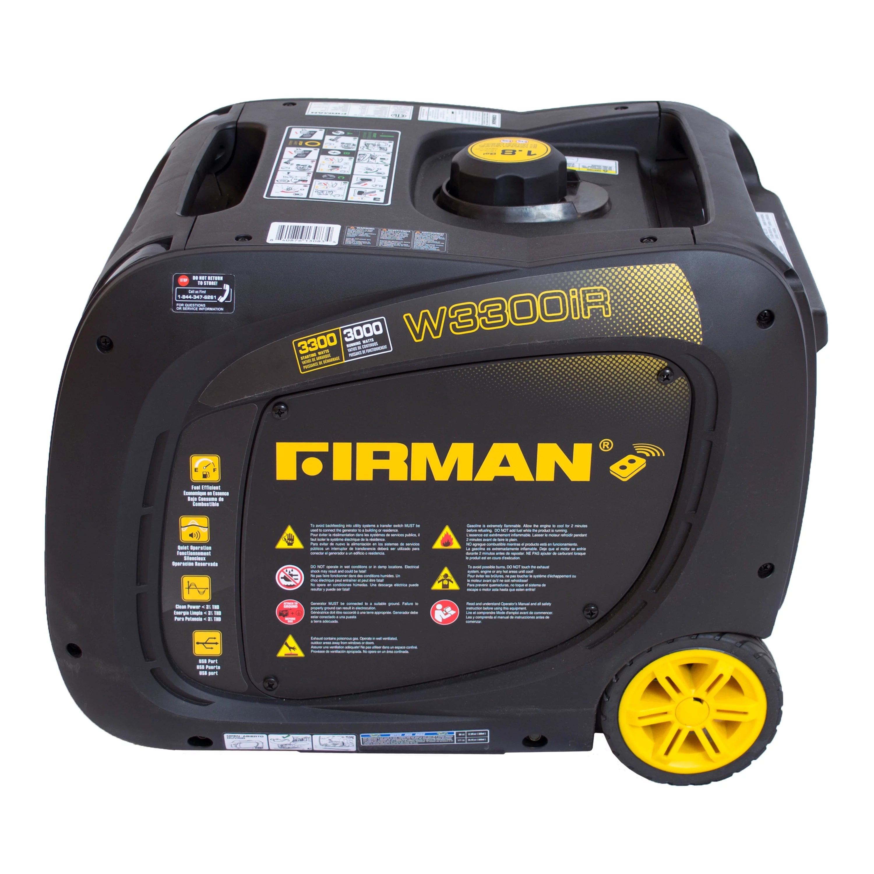 3300/3000 Watt Gas Inverter Generator with USB L2167