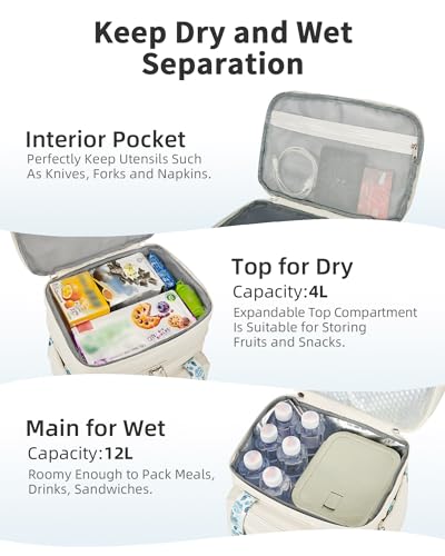 Black Expandable Insulated Lunch Bag L857