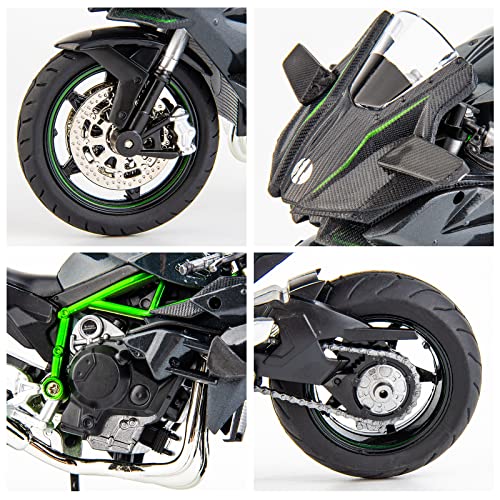 Black DieCast Motorcycle Model P9828