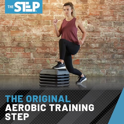 Adjustable High Step Aerobic Platform with 4 Risers S6601