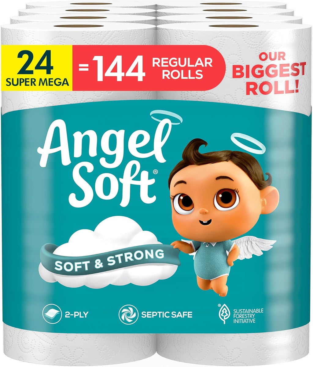 24 Super Mega Rolls Toilet Paper F1450