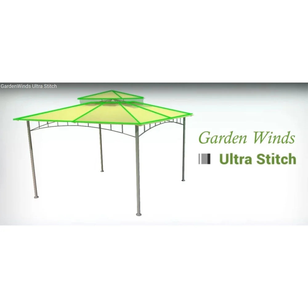 10 x 10 Two-Tiered Replacement Gazebo Canopy Top Cover O9139