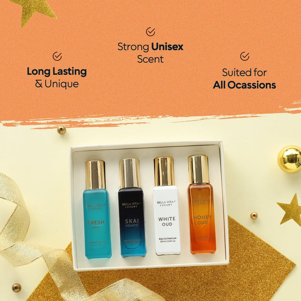 Unisex Luxury Perfume Gift Set 4x20 ML Eau De Parfum J99438