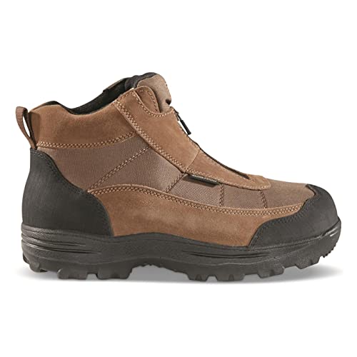 Men's Mid Zip Hiking Boots Waterproof Outdoor Shoes C165