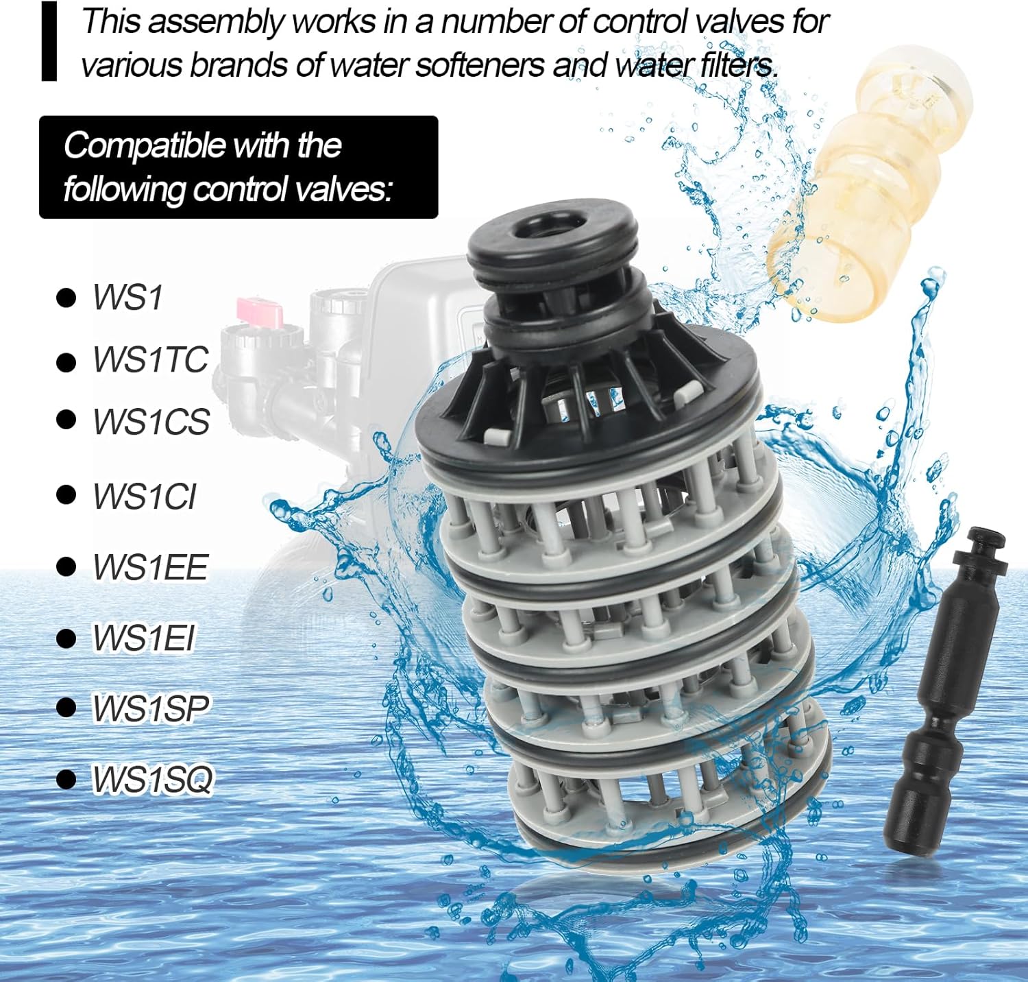 Interior Parts Kit for Clack WS1 Water Softener L986542