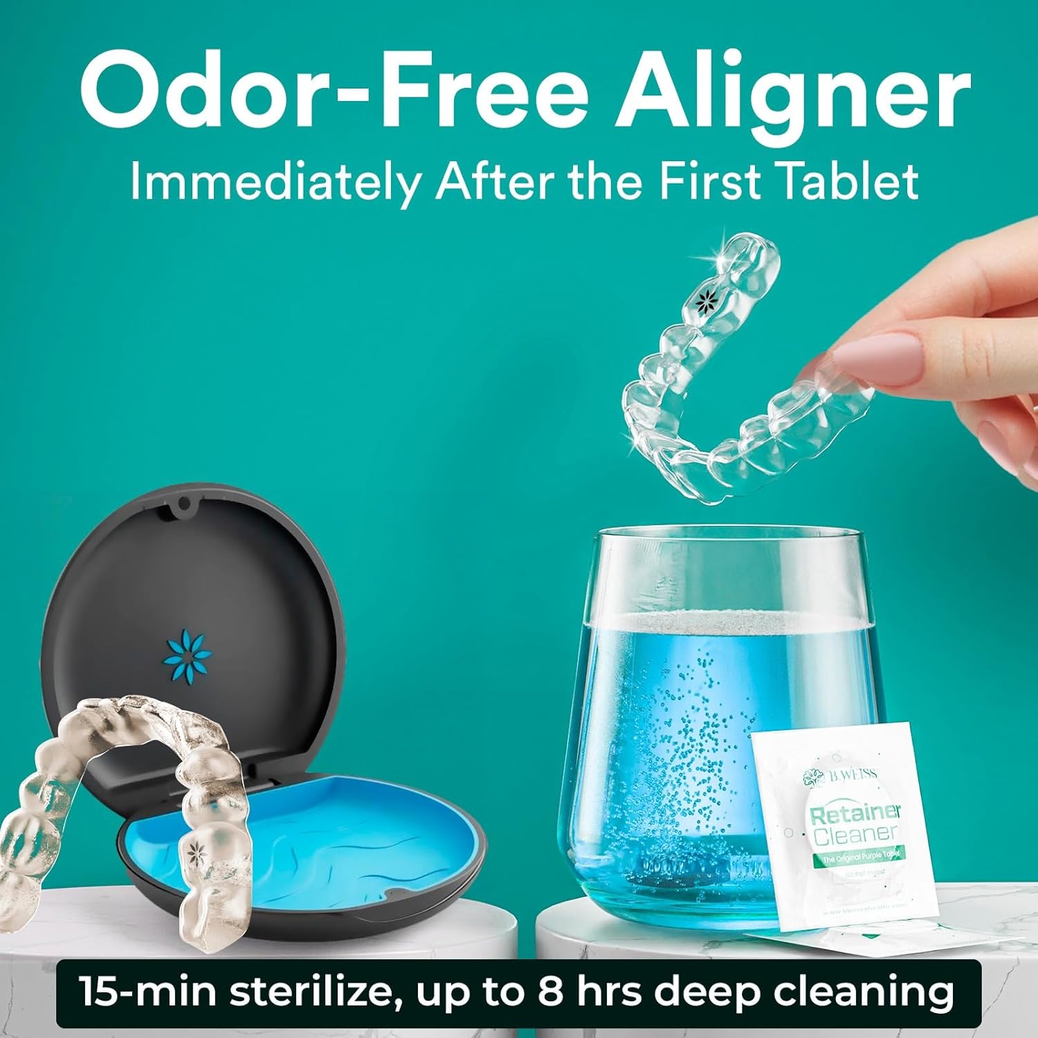 120 Tablets Mint-Scented Retainer Cleaner Tablets U19007