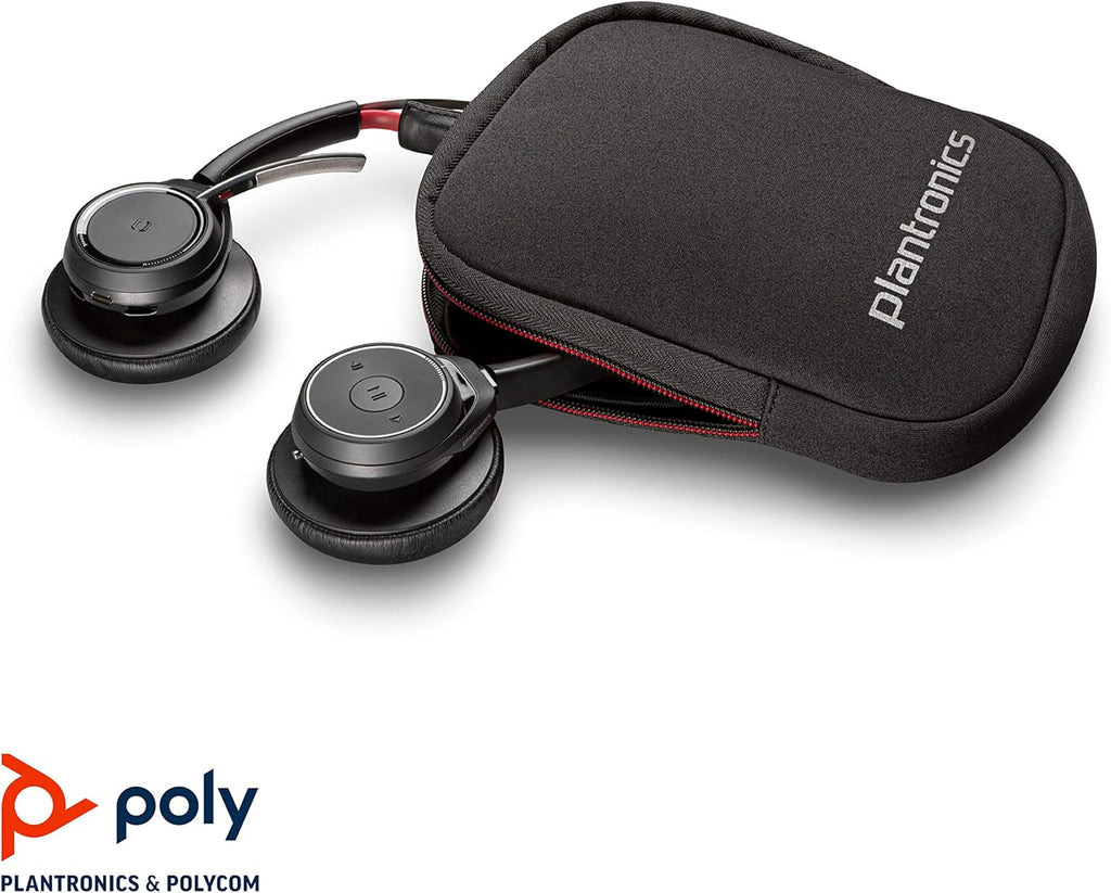 Bluetooth Dual-Ear Stereo Headset with Boom Mic Active Noise Canceling B91736