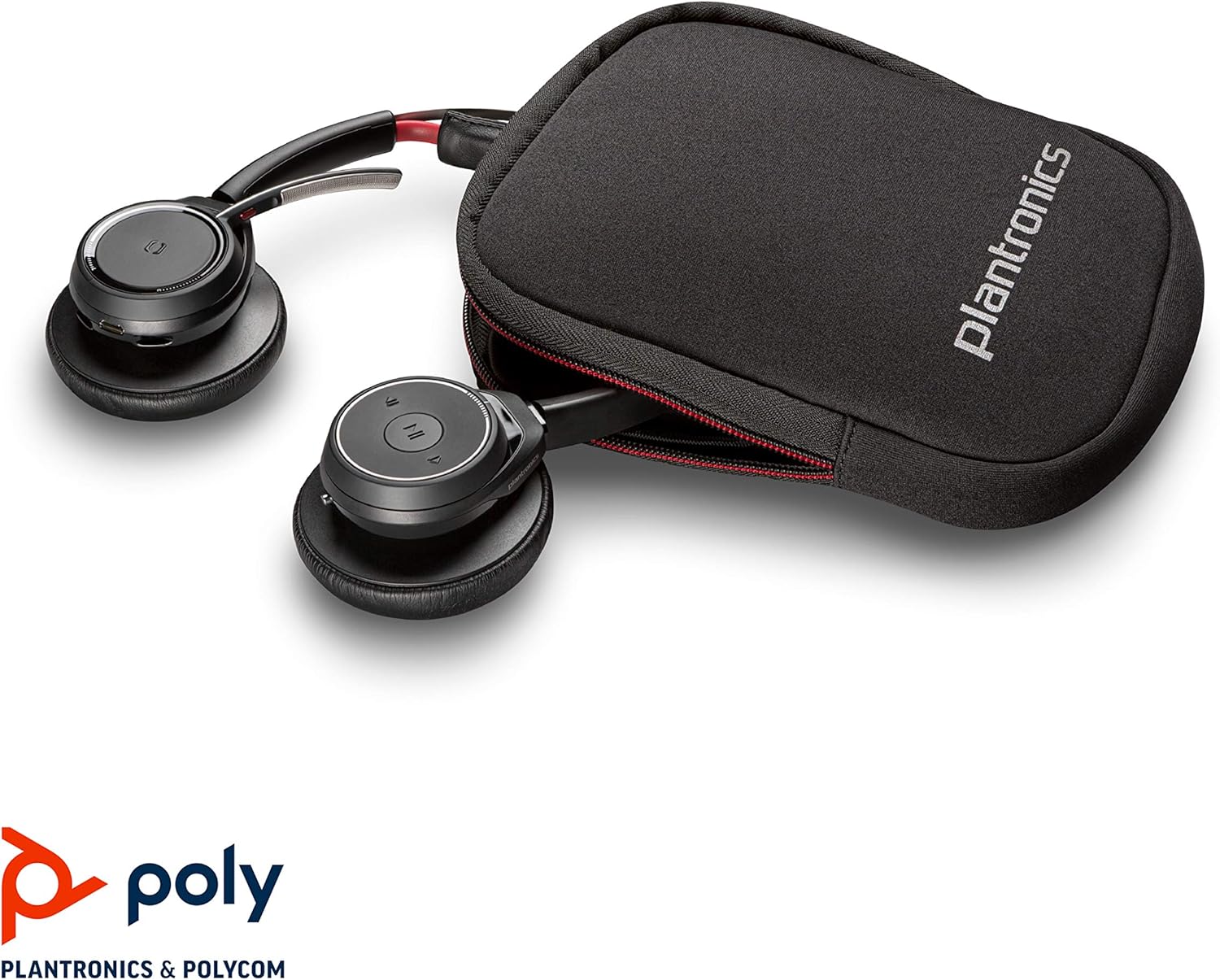 Bluetooth Dual-Ear Stereo Headset with Boom Mic Active Noise Canceling B91736