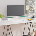 Clear Glass TV Stand 39.4"x11.8"x5.1" A28693