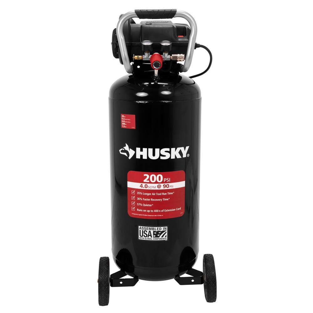 20 gal. 200 PSI Oil Free Portable Vertical Electric Air Compressor B115